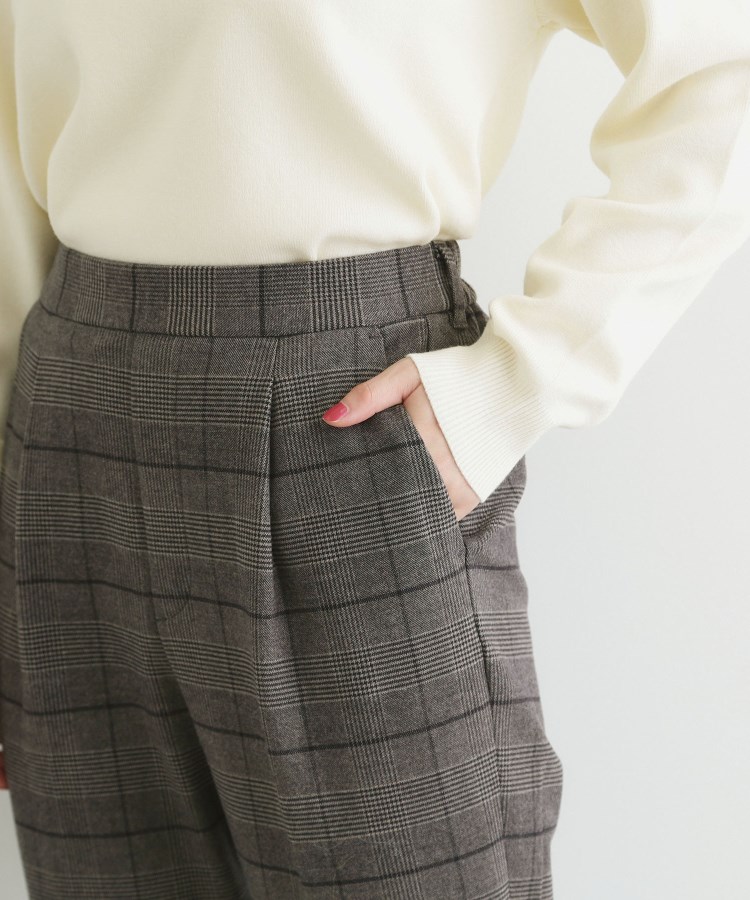 ザ ショップ ティーケー（ウィメン）(THE SHOP TK(Women))の【洗える】両面起毛テーパードパンツ24