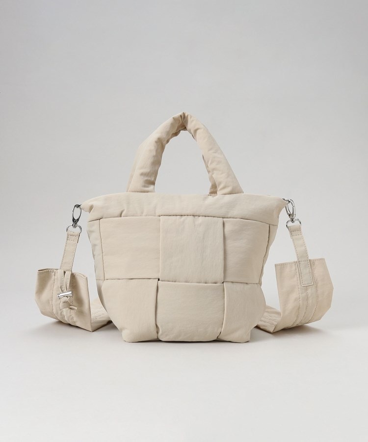 ザ ショップ ティーケー（ウィメン）(THE SHOP TK(Women))のナイロン2WAYメッシュミニトート ライトベージュ(051)