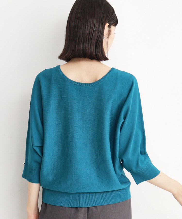 ザ ショップ ティーケー（ウィメン）(THE SHOP TK(Women))の【二の腕カバー/毛玉になりにくい/前後2WAY】袖スリットドルマンニット/洗える56