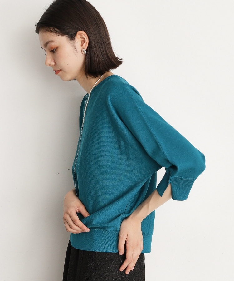 ザ ショップ ティーケー（ウィメン）(THE SHOP TK(Women))の【二の腕カバー/毛玉になりにくい/前後2WAY】袖スリットドルマンニット/洗える27