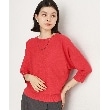 ザ ショップ ティーケー（ウィメン）(THE SHOP TK(Women))の【二の腕カバー/毛玉になりにくい/前後2WAY】袖スリットドルマンニット/洗える ピンク(072)