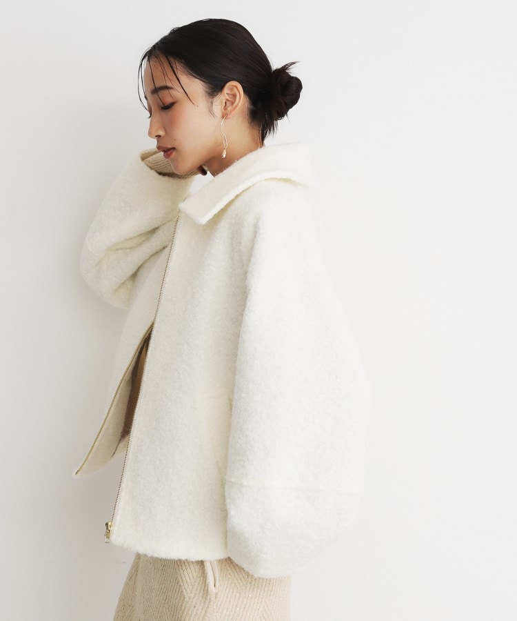 ザ ショップ ティーケー（ウィメン）(THE SHOP TK(Women))の【＠BAILA掲載】ビックカラー袖ボリュームジャケット/洗えるアウター4