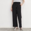 ザ ショップ ティーケー（ウィメン）(THE SHOP TK(Women))のダブルウエストイージーパンツ【洗える】 ブラック(019)
