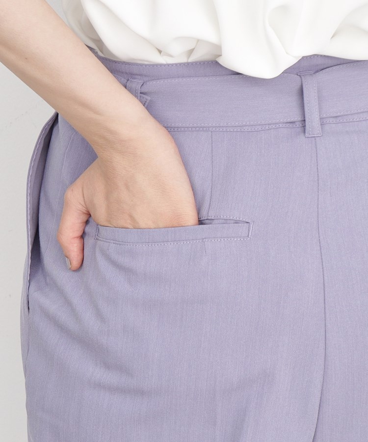 ザ ショップ ティーケー（ウィメン）(THE SHOP TK(Women))の【美シルエット/スタイルUP】ベルト付テーパードパンツ/洗える18