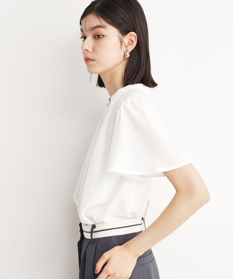 ザ ショップ ティーケー（ウィメン）(THE SHOP TK(Women))のギャザー半袖ブラウス【手洗い可】7