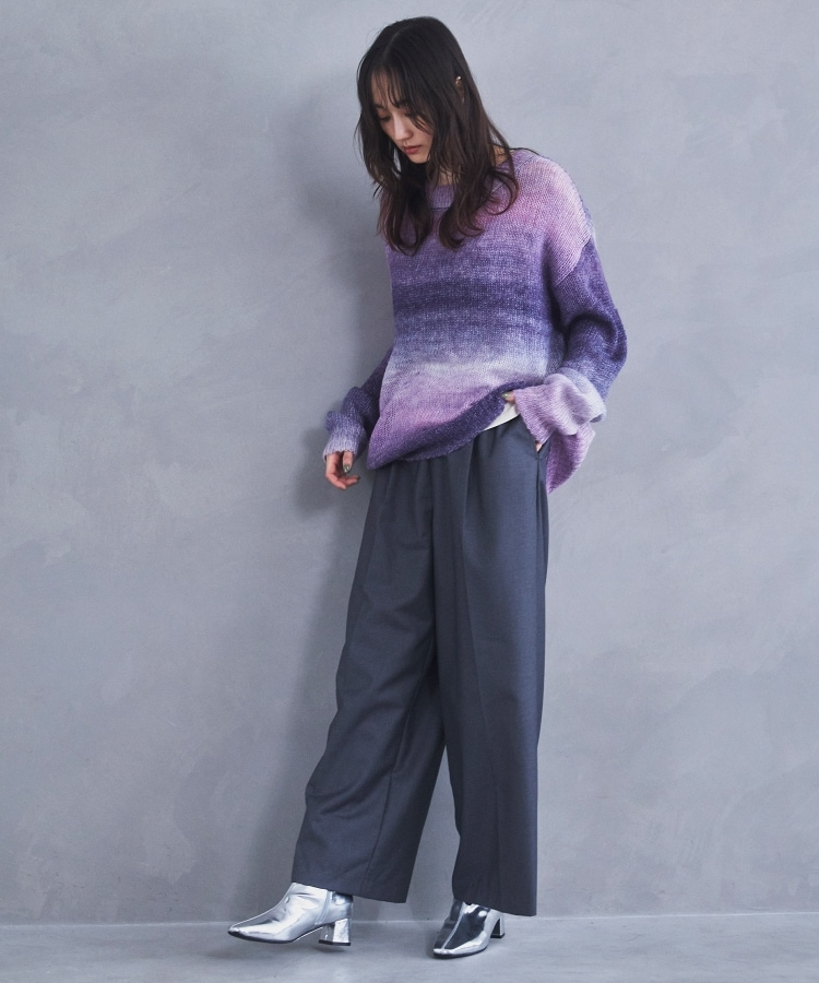 ザ ショップ ティーケー（ウィメン）(THE SHOP TK(Women))の【ヒルナンデス！で紹介】グラデーションシアーニット4