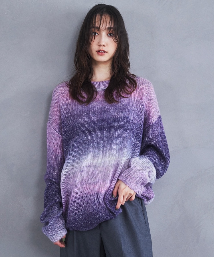 ヒルナンデス!で紹介】グラデーションシアーニット(ニット ヒルナンデス!で紹介】グラデーションシアーニット(ニット