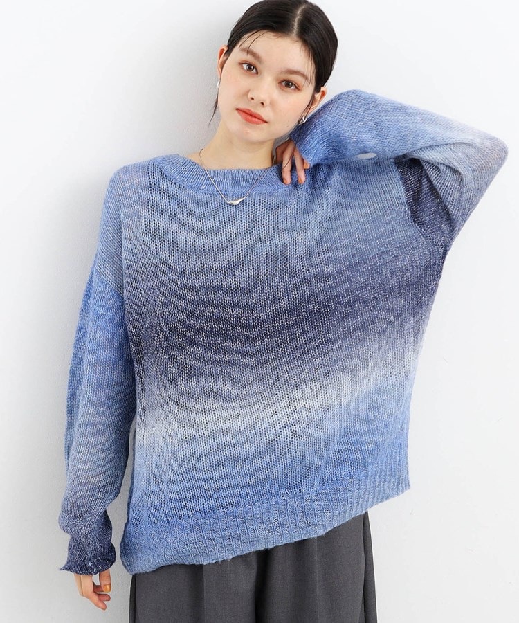 ヒルナンデス!で紹介】グラデーションシアーニット(ニット ヒルナンデス!で紹介】グラデーションシアーニット(ニット