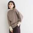 ザ ショップ ティーケー（ウィメン）(THE SHOP TK(Women))の【毛玉になりにくい／静電気防止】配色肩ボタンハイネックニット／洗える ベージュ(552)