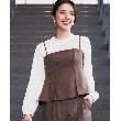 ザ ショップ ティーケー（ウィメン）(THE SHOP TK(Women))の【セットアップ可/洗える】パウダリーツイルビスチェ2
