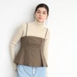 ザ ショップ ティーケー（ウィメン）(THE SHOP TK(Women))の【セットアップ可/洗える】パウダリーツイルビスチェ トープ(054)