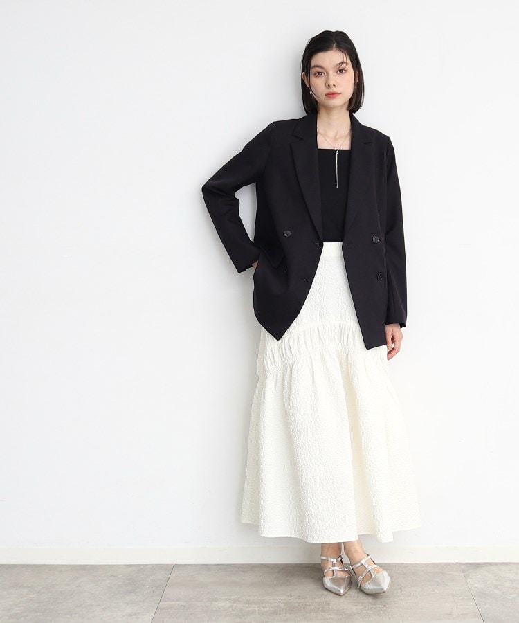 ザ ショップ ティーケー（ウィメン）(THE SHOP TK(Women))の【ヒルナンデス！で紹介】パウダリーツイルテーラード /セットアップ可/洗える10