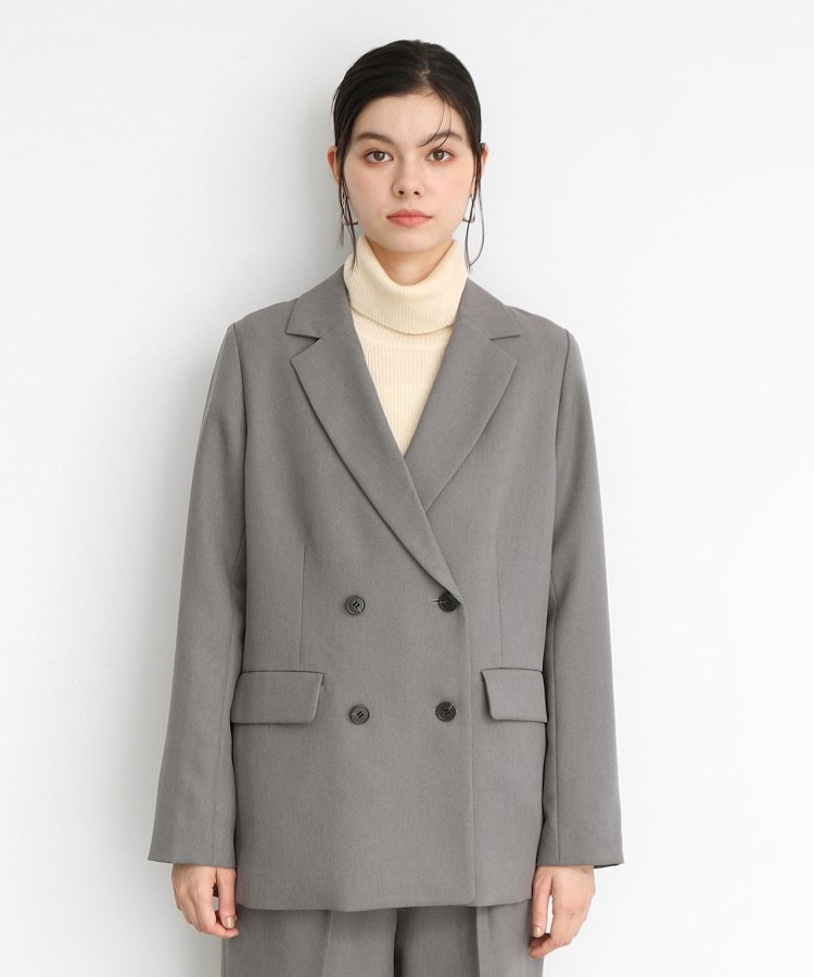 ザ ショップ ティーケー（ウィメン）(THE SHOP TK(Women))の【ヒルナンデス！で紹介】パウダリーツイルテーラード /セットアップ可/洗える26
