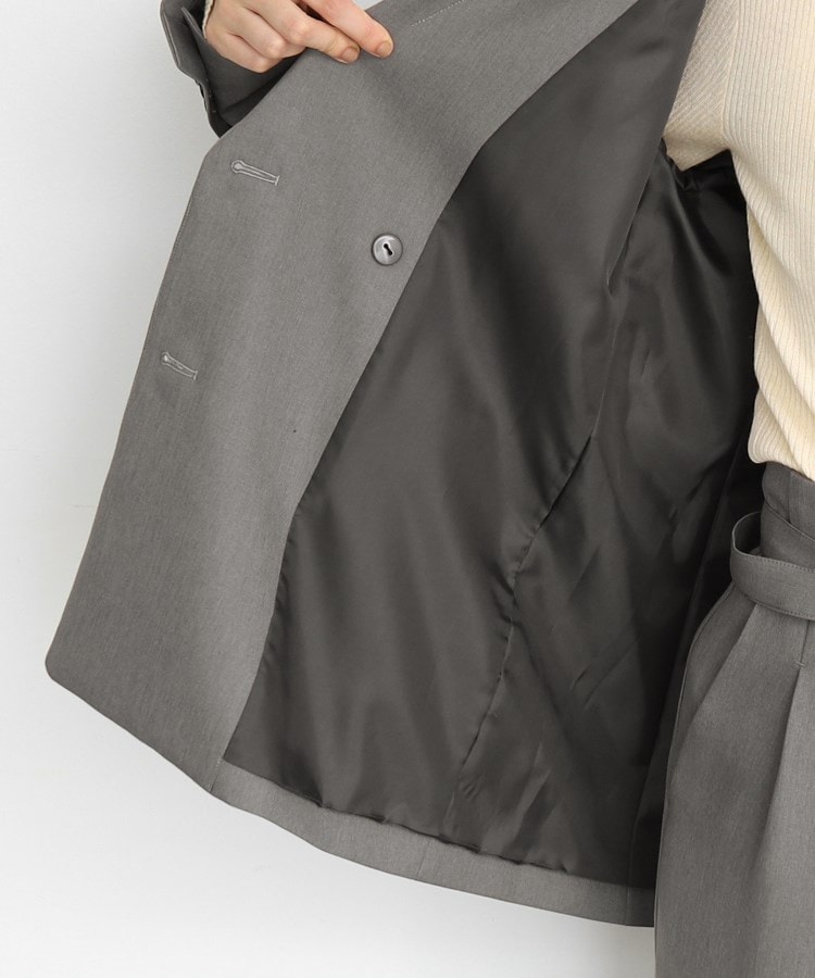 ザ ショップ ティーケー（ウィメン）(THE SHOP TK(Women))の【ヒルナンデス！で紹介】パウダリーツイルテーラード /セットアップ可/洗える35