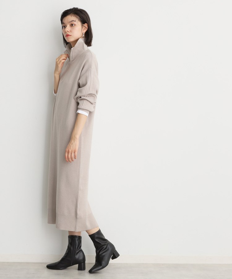 ザ ショップ ティーケー（ウィメン）(THE SHOP TK(Women))の【毛玉になりにくい/静電気防止】ハーフジップワンピース/洗える9