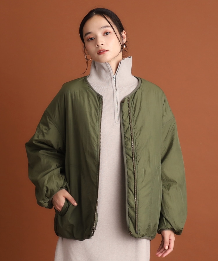 ザ ショップ ティーケー（ウィメン）(THE SHOP TK(Women))の【毛玉になりにくい/静電気防止】ハーフジップワンピース/洗える7