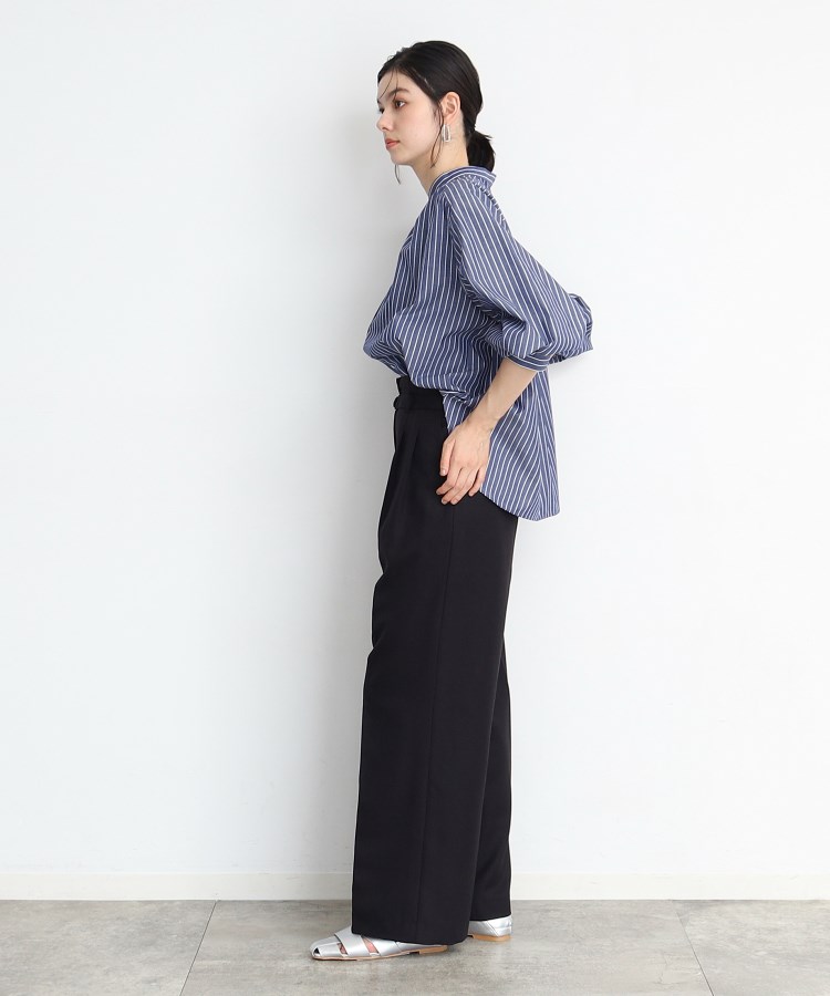 ザ ショップ ティーケー（ウィメン）(THE SHOP TK(Women))の【セットアップ可/洗える】パウダリーツイルワイドパンツ20