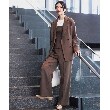 ザ ショップ ティーケー（ウィメン）(THE SHOP TK(Women))の【セットアップ可/洗える】パウダリーツイルワイドパンツ10