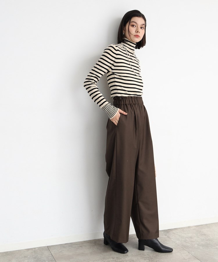 ザ ショップ ティーケー（ウィメン）(THE SHOP TK(Women))のウエストフリルイージーワイドパンツ6