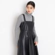 ザ ショップ ティーケー（ウィメン）(THE SHOP TK(Women))の【スタイルアップが叶う】フィット＆フレア合皮ジャンスカ7