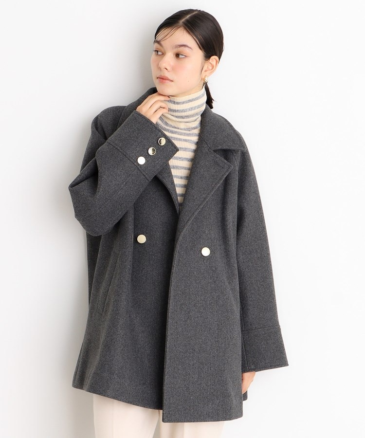 ザ ショップ ティーケー（ウィメン）(THE SHOP TK(Women))の【＠BAILA掲載】【着映えアウター】フェイクウールスタンドコート15