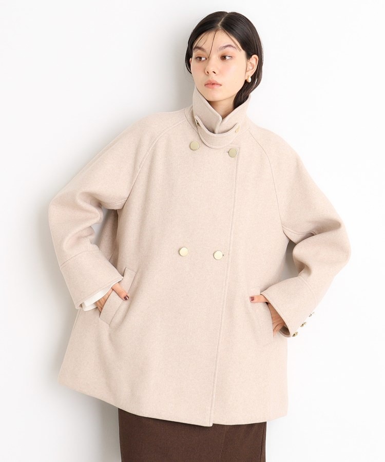 ザ ショップ ティーケー（ウィメン）(THE SHOP TK(Women))の【＠BAILA掲載】【着映えアウター】フェイクウールスタンドコート29