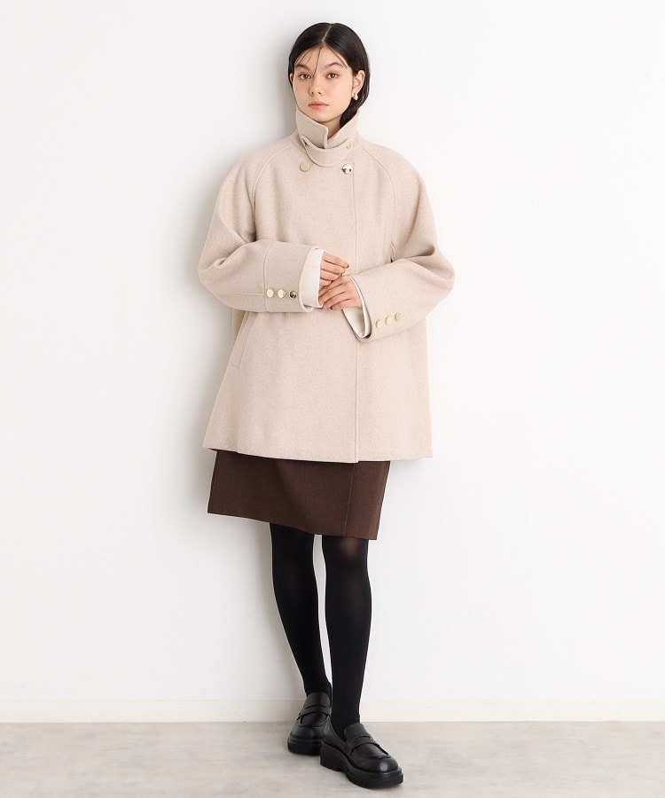 ザ ショップ ティーケー（ウィメン）(THE SHOP TK(Women))の【＠BAILA掲載】【着映えアウター】フェイクウールスタンドコート30