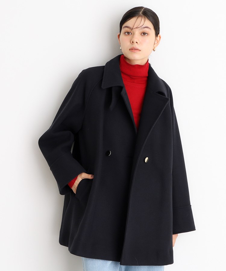 ザ ショップ ティーケー（ウィメン）(THE SHOP TK(Women))の【＠BAILA掲載】【着映えアウター】フェイクウールスタンドコート32