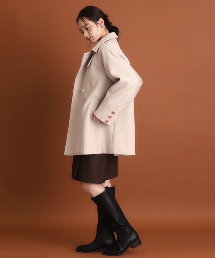 ザ ショップ ティーケー（ウィメン）(THE SHOP TK(Women))の【＠BAILA掲載】【着映えアウター】フェイクウールスタンドコート10
