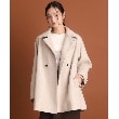 ザ ショップ ティーケー（ウィメン）(THE SHOP TK(Women))の【＠BAILA掲載】【着映えアウター】フェイクウールスタンドコート グレージュ(050)