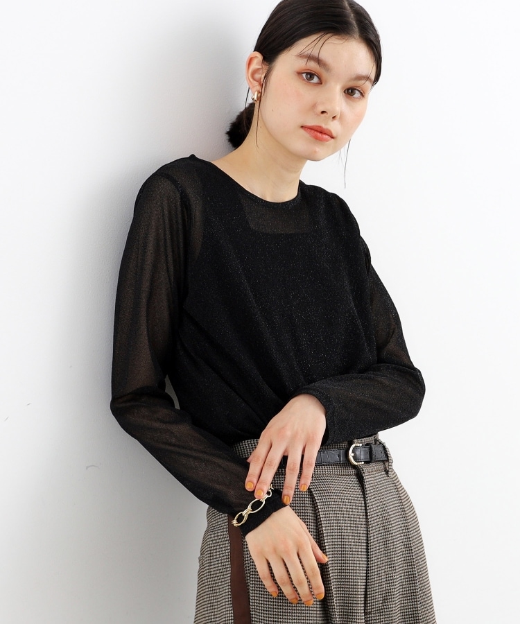 ザ ショップ ティーケー（ウィメン）(THE SHOP TK(Women))のラメシアーパワーネットプルオーバー7