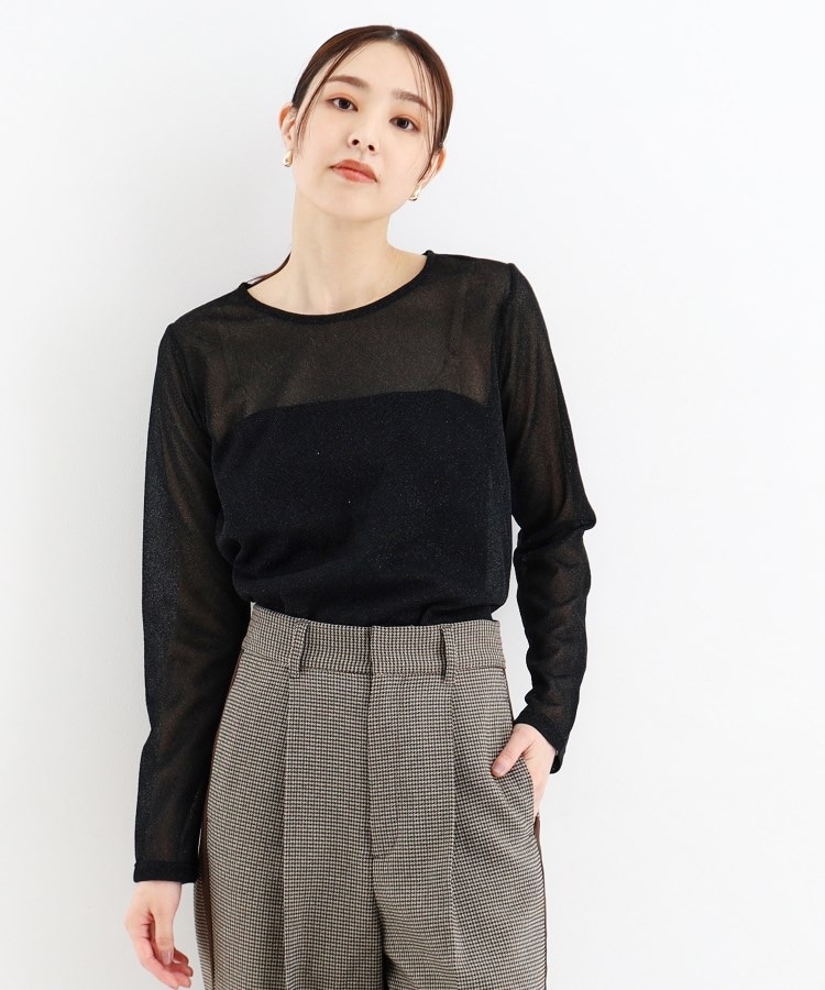 ラメシアーパワーネットプルオーバー(カットソー) | THE SHOP ラメシアーパワーネットプルオーバー(カットソー) | THE SHOP