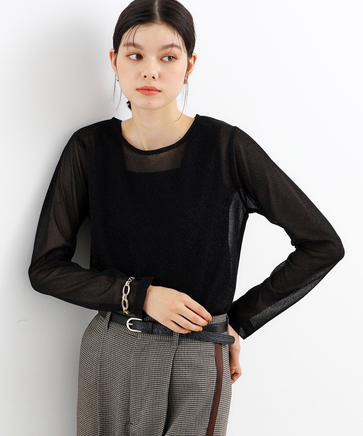 ラメシアーパワーネットプルオーバー(カットソー) | THE SHOP ラメシアーパワーネットプルオーバー(カットソー) | THE SHOP