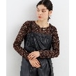 ザ ショップ ティーケー（ウィメン）(THE SHOP TK(Women))のラメシアーパワーネットプルオーバー ブラウン(044)