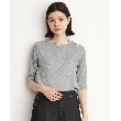 ザ ショップ ティーケー（ウィメン）(THE SHOP TK(Women))の【腕周りカバー】５分袖スリットラメ/洗える3