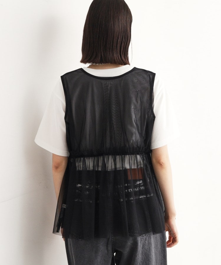 ザ ショップ ティーケー（ウィメン）(THE SHOP TK(Women))のチュールギャザーベスト【洗える】11