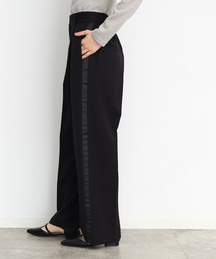 ザ ショップ ティーケー（ウィメン）(THE SHOP TK(Women))のラインワイドパンツ7
