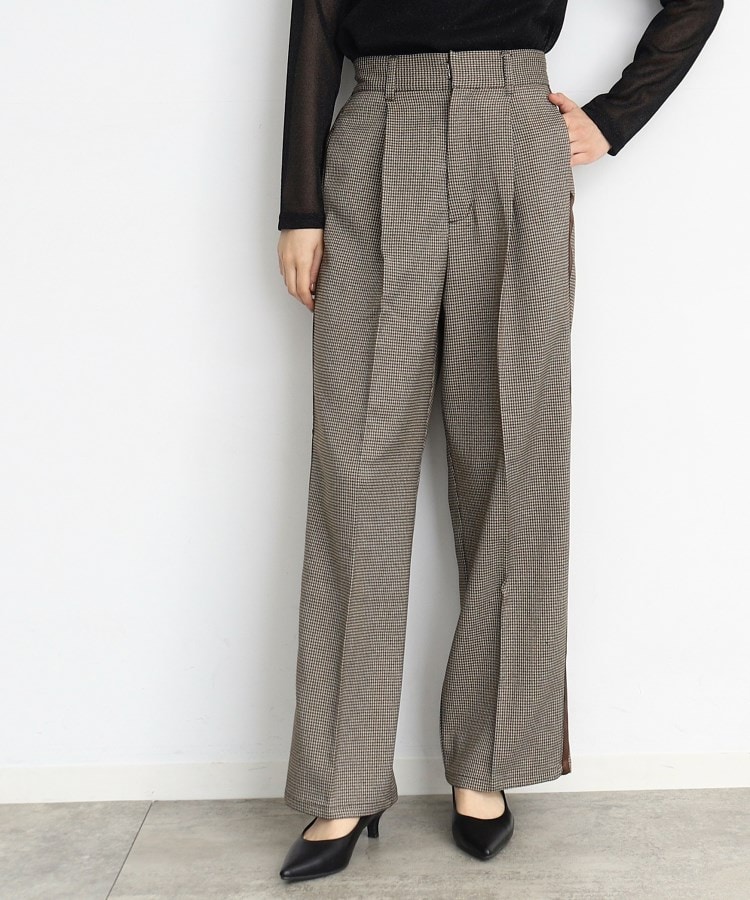 ザ ショップ ティーケー（ウィメン）(THE SHOP TK(Women))のラインワイドパンツ10