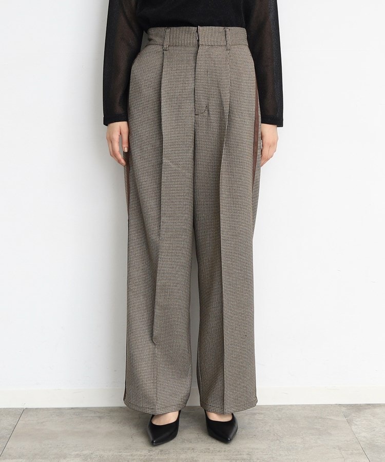 ザ ショップ ティーケー（ウィメン）(THE SHOP TK(Women))のラインワイドパンツ14