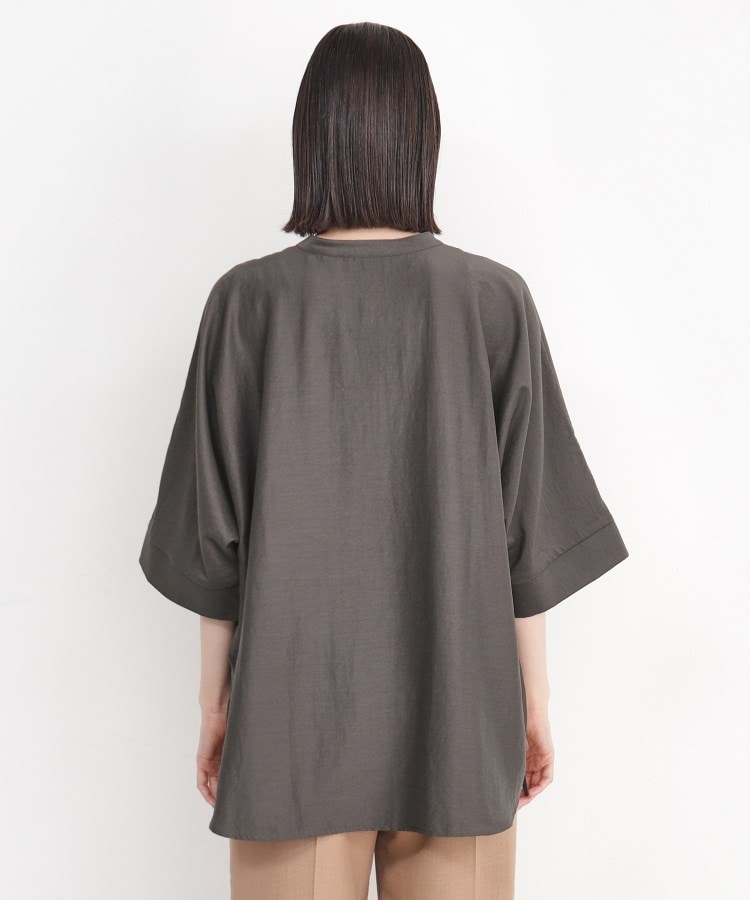 ザ ショップ ティーケー（ウィメン）(THE SHOP TK(Women))の【魅せる体形カバー服】ドロストドルマンブラウス/洗える21