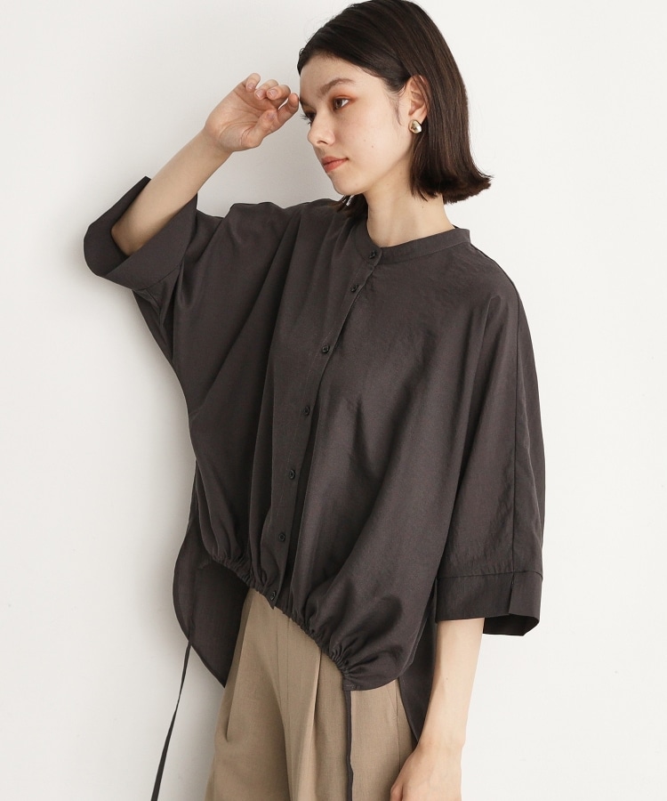 ザ ショップ ティーケー（ウィメン）(THE SHOP TK(Women))の【魅せる体形カバー服】ドロストドルマンブラウス/洗える10