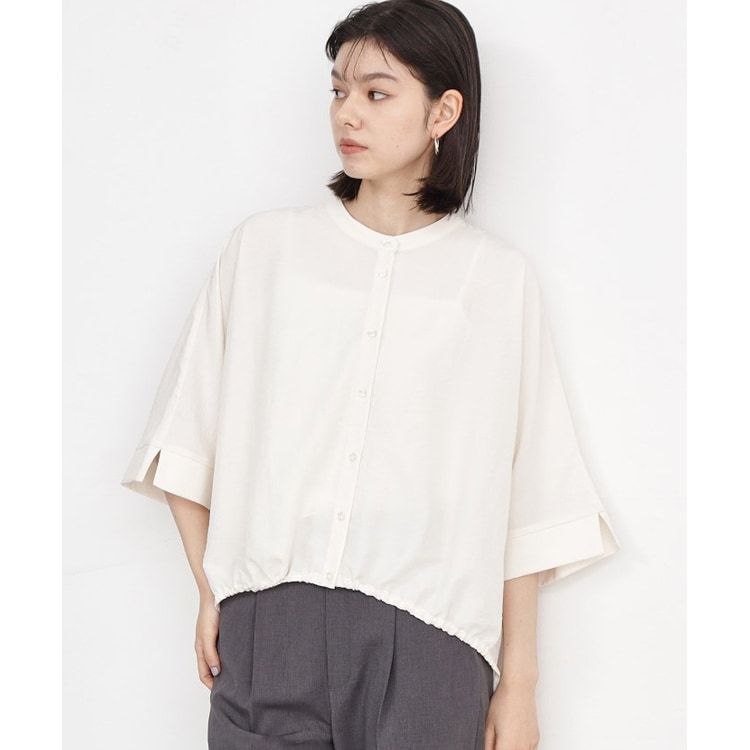 ザ ショップ ティーケー（ウィメン）(THE SHOP TK(Women))の【魅せる体形カバー服】ドロストドルマンブラウス/洗える シャツ・ブラウス