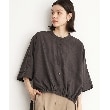 ザ ショップ ティーケー（ウィメン）(THE SHOP TK(Women))の【魅せる体形カバー服】ドロストドルマンブラウス/洗える スミクロ(018)