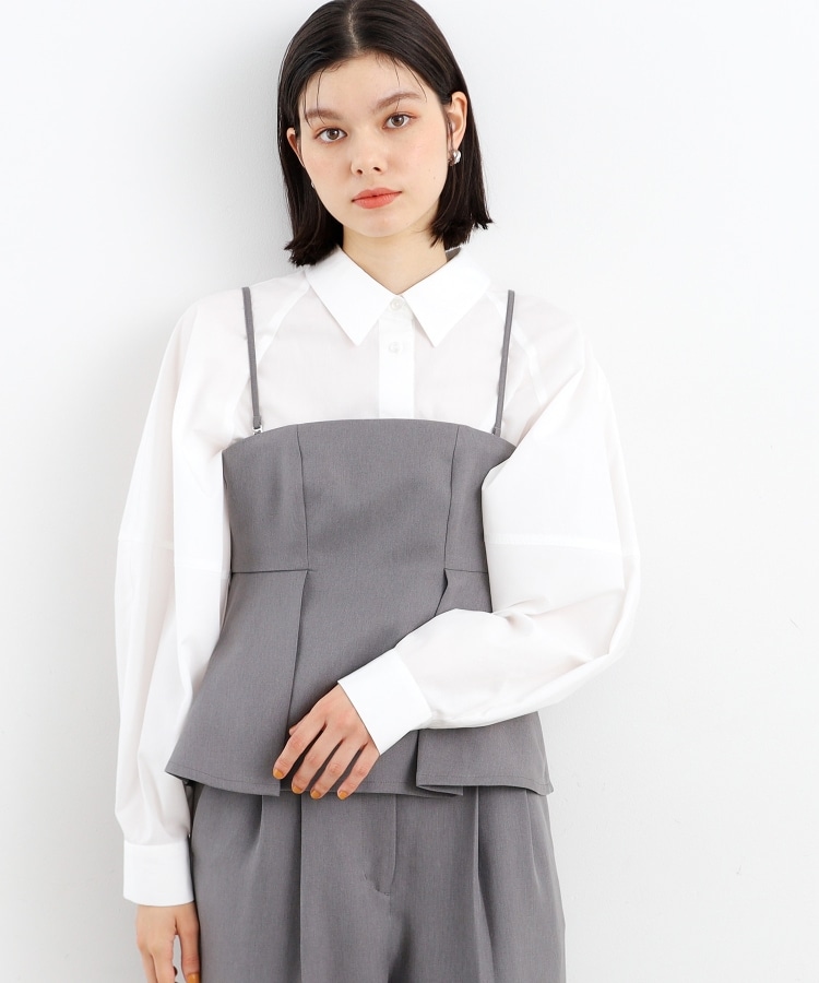 ザ ショップ ティーケー（ウィメン）(THE SHOP TK(Women))の【＠BAILA掲載】袖コクーンシャツ/洗濯機OK14