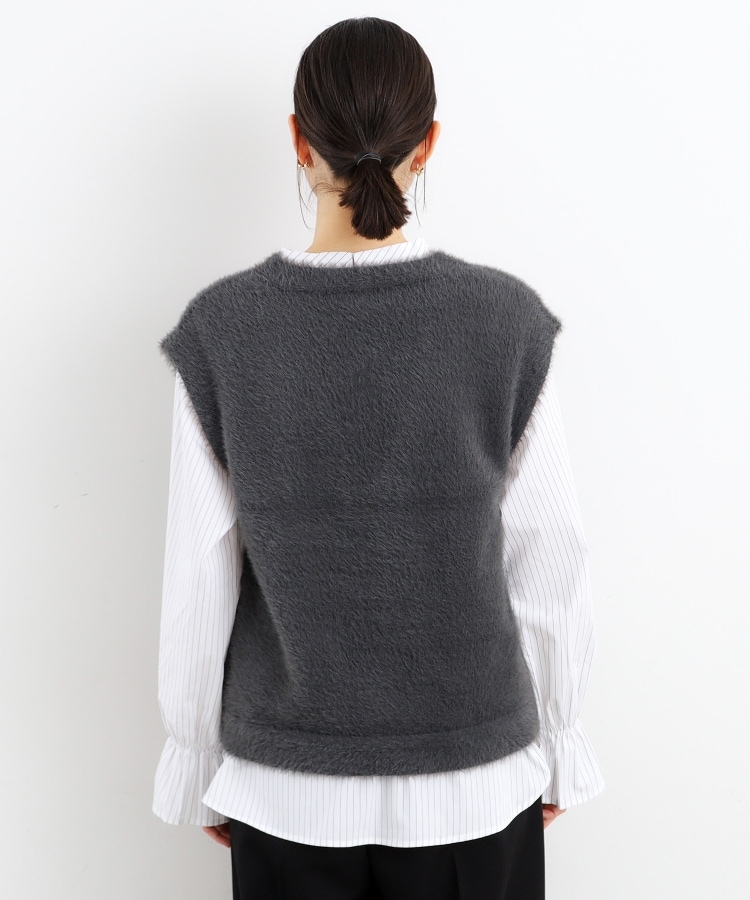 ザ ショップ ティーケー（ウィメン）(THE SHOP TK(Women))の【2点セット】フェザーベスト＋シャツ/洗える28