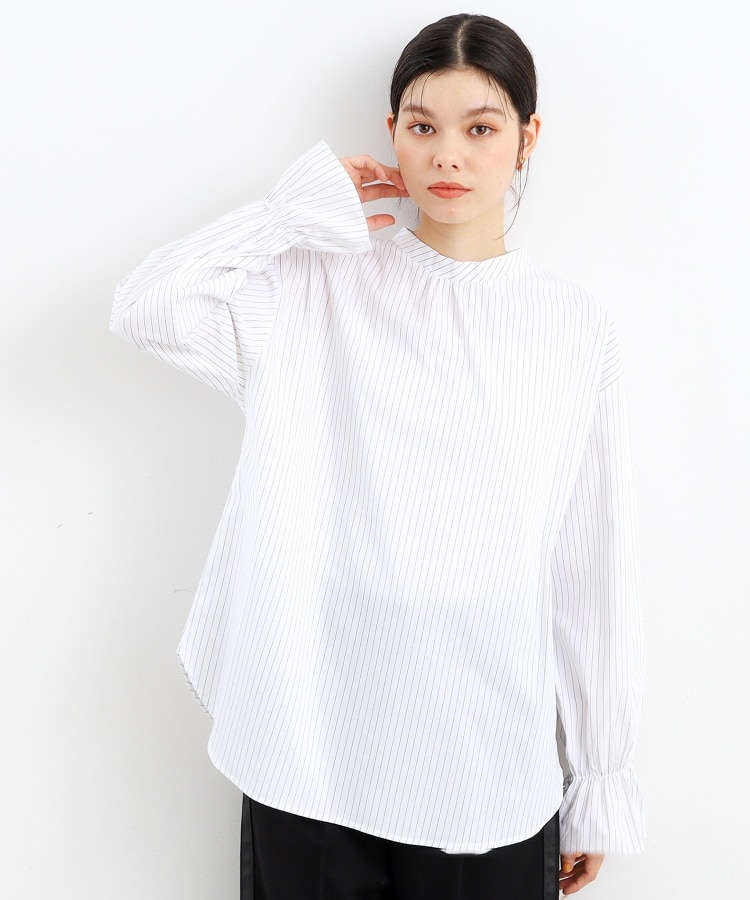 ザ ショップ ティーケー（ウィメン）(THE SHOP TK(Women))の【2点セット】フェザーベスト＋シャツ/洗える11