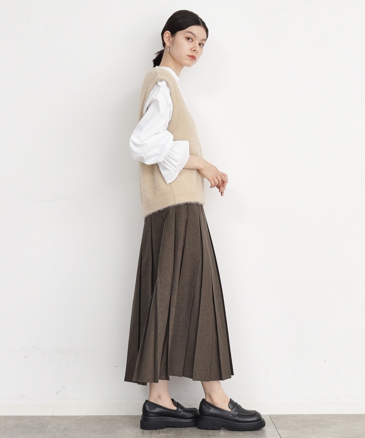 ザ ショップ ティーケー（ウィメン）(THE SHOP TK(Women))の【2点セット】フェザーベスト＋シャツ/洗える13