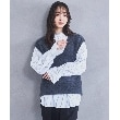 ザ ショップ ティーケー（ウィメン）(THE SHOP TK(Women))の【2点セット】フェザーベスト＋シャツ/洗える6
