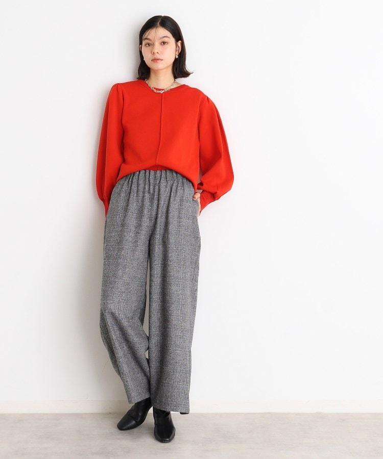 ザ ショップ ティーケー（ウィメン）(THE SHOP TK(Women))の袖ボリューム×ラメリブ配色ニット【洗える】11