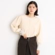 ザ ショップ ティーケー（ウィメン）(THE SHOP TK(Women))の袖ボリューム×ラメリブ配色ニット【洗える】 オフホワイト(003)
